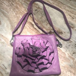 MELLON WORLD purple 💜 small bag with flower